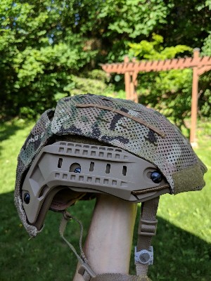 SOLD TMC large airframe helmet with shroud | HopUp Airsoft