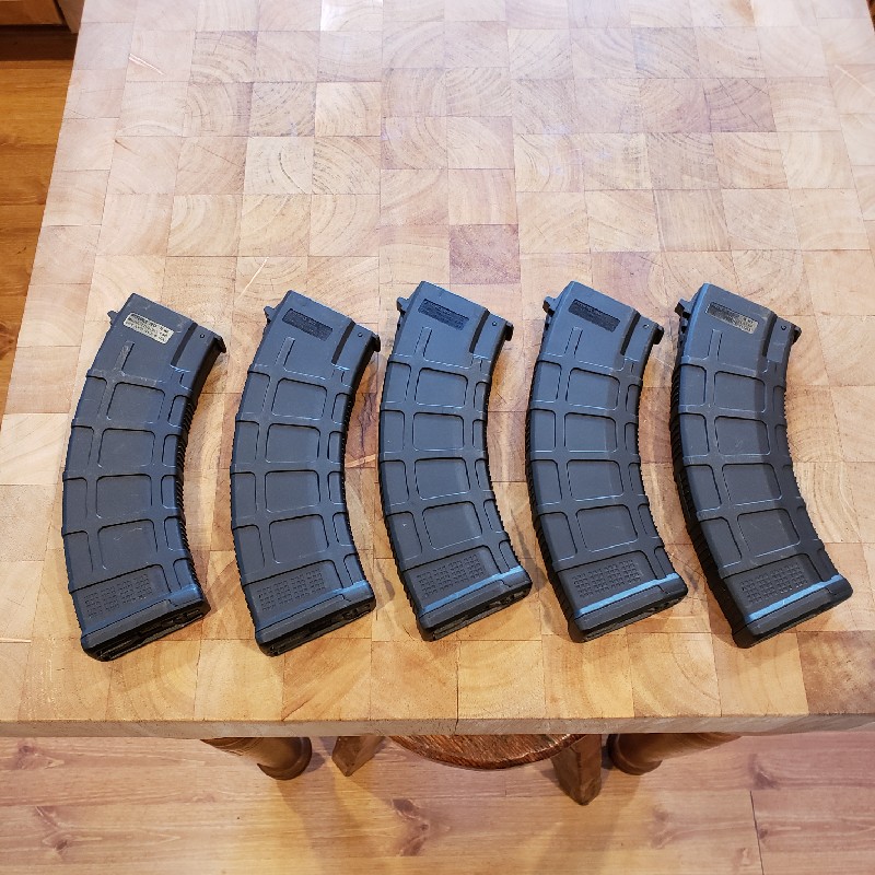 SOLD 5 Magpul ak pmags | HopUp Airsoft