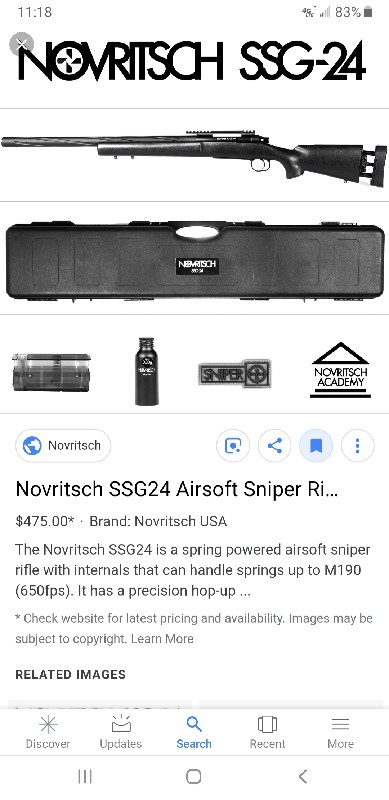 SOLD Novritsch SSG24 | HopUp Airsoft