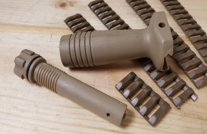 SOLD KAC Grip and Ladder Rail Covers Tan | HopUp Airsoft