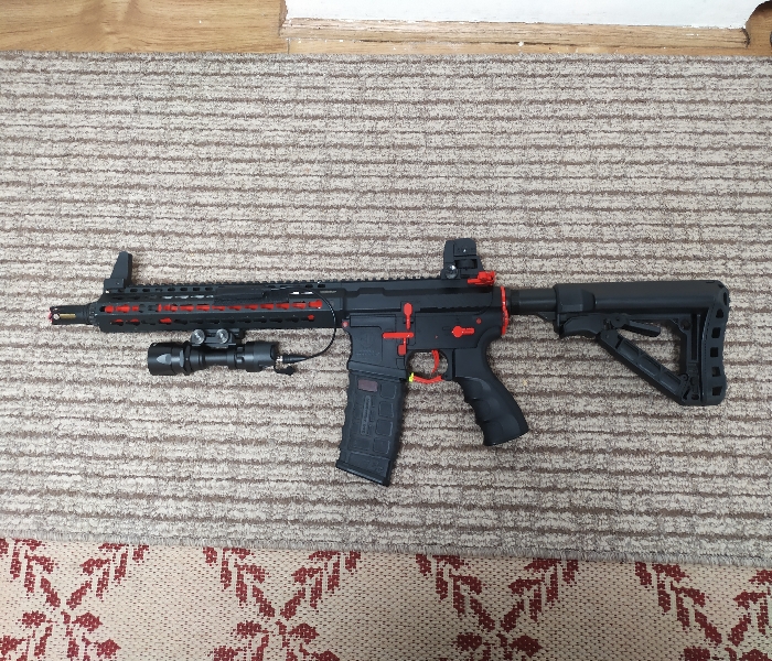 Sold G G Combat Machine Cm16 Srxl Airsoft M4 Aeg With Upgrades Hopup Airsoft