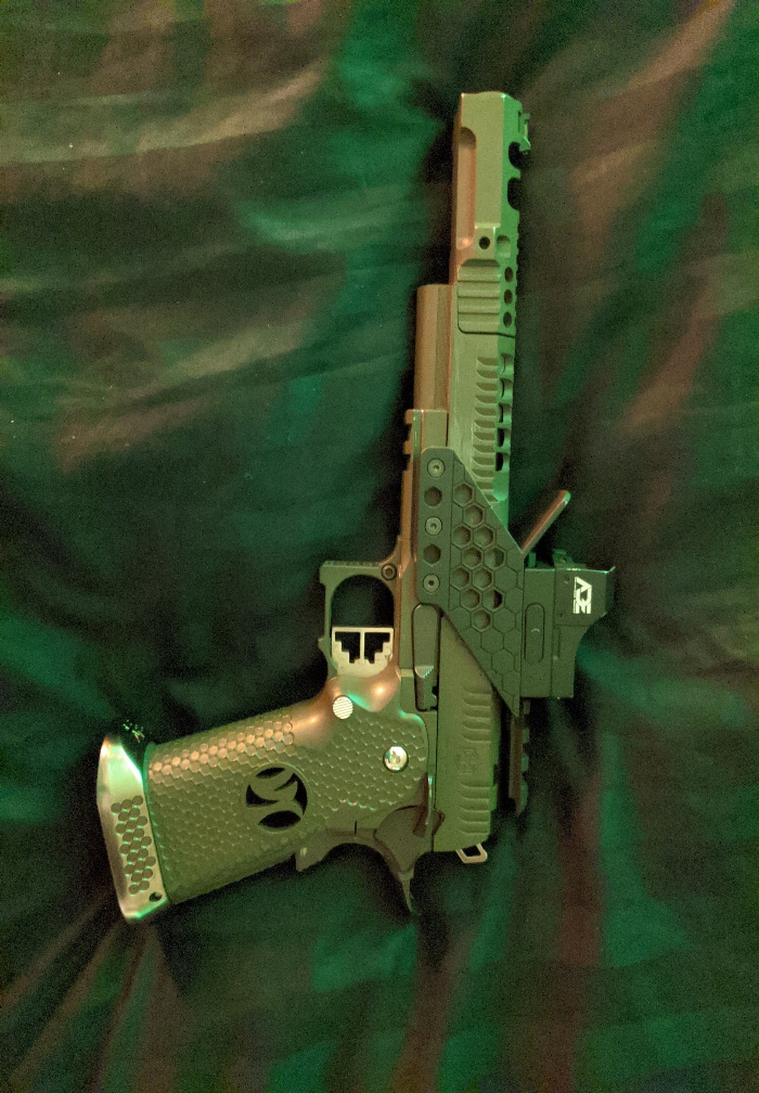 Sold Aw Wind Velocity Hi Capa Race Gun Cerakote Od Green Hopup Airsoft