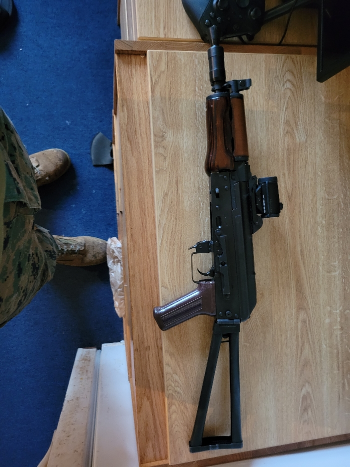 SOLD LCT real wood aks74u with aimpoint red dot | HopUp Airsoft