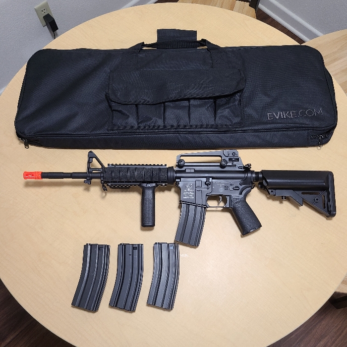 SOLD Full Metal M4 Carbine w/ Laser Sight and Vertical Foregrip | HopUp ...