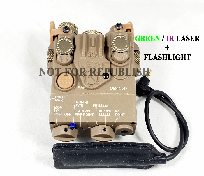 DBAL - A2 Style Green / IR Laser + 400 Lumen STROBE Light **Polymer ...