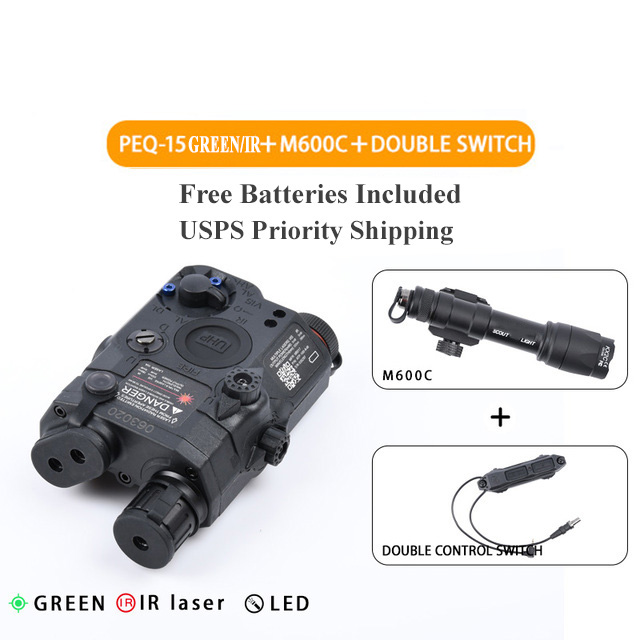 SOLD LA5c UHP Peq 15 Green/IR Laser/Flashlight + M600c Style Light ...