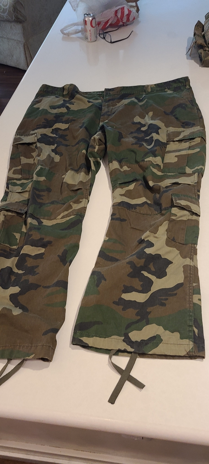 Lanbaosi Men's Woodland Tactical Shirt & Pants; Size L