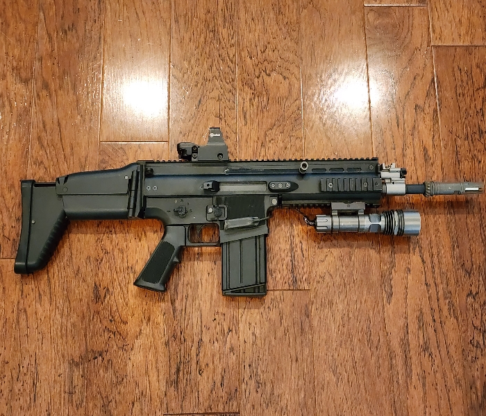 WE-Tech SCAR-H GBBR With 4 Mags + Attachments | HopUp Airsoft