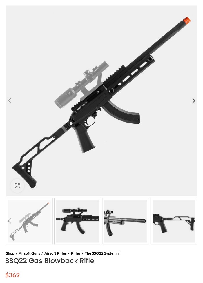 SOLD Ace1arms Raptor Takedown Chassis / Novritsch SSQ22 / KJW KC-02 GBBR |  Ace 1 Arms KC02 Green Gas Blowback Rifle | HopUp Airsoft