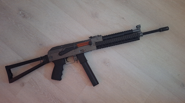 Custom Cyma AK KTR with mp5 mag adapter | HopUp Airsoft