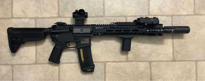 SOLD Matrix M4 with real steel Geissele MK4 13 inch rail and gas block ...