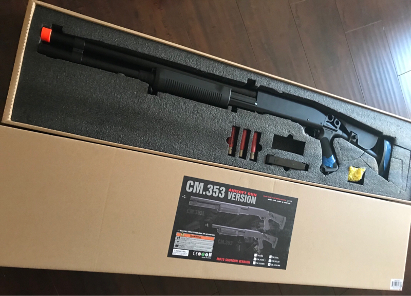 Sold New Cyma M870 Shotgun Retractible Stock Full Metal Hopup Airsoft