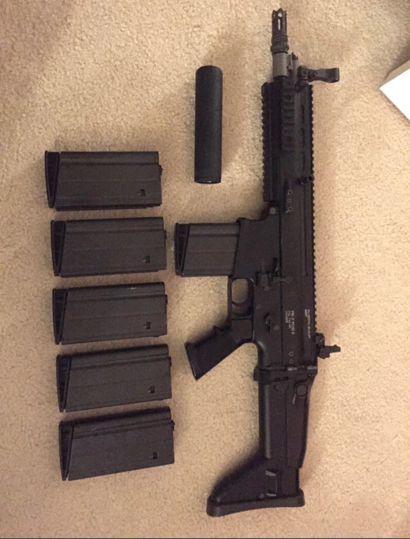 SOLD *Make Offer!* Tokyo Marui Recoil Shock Scar-H NGRS & QD Suppressor ...