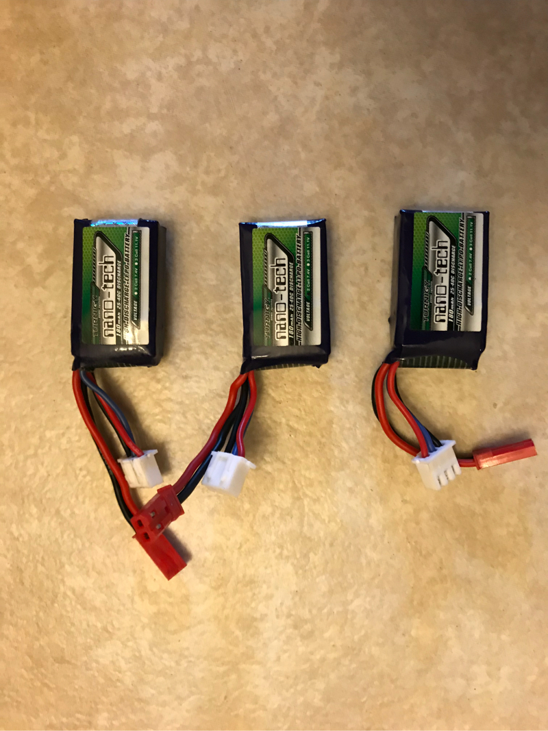 SOLD JST Mini 7.4v FCU or AEP Lipo Batteries