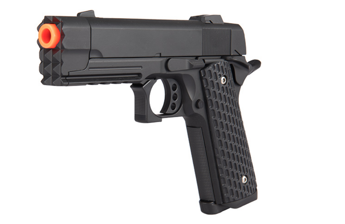 Golden Hawk Zinc M1911 Tactical Spring Airsoft Pistol | HopUp Airsoft