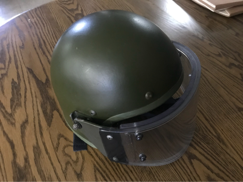 Sold Real Steel Zsh 1 2m Russian Helmet With Visor Sobr Mvd Hopup Airsoft