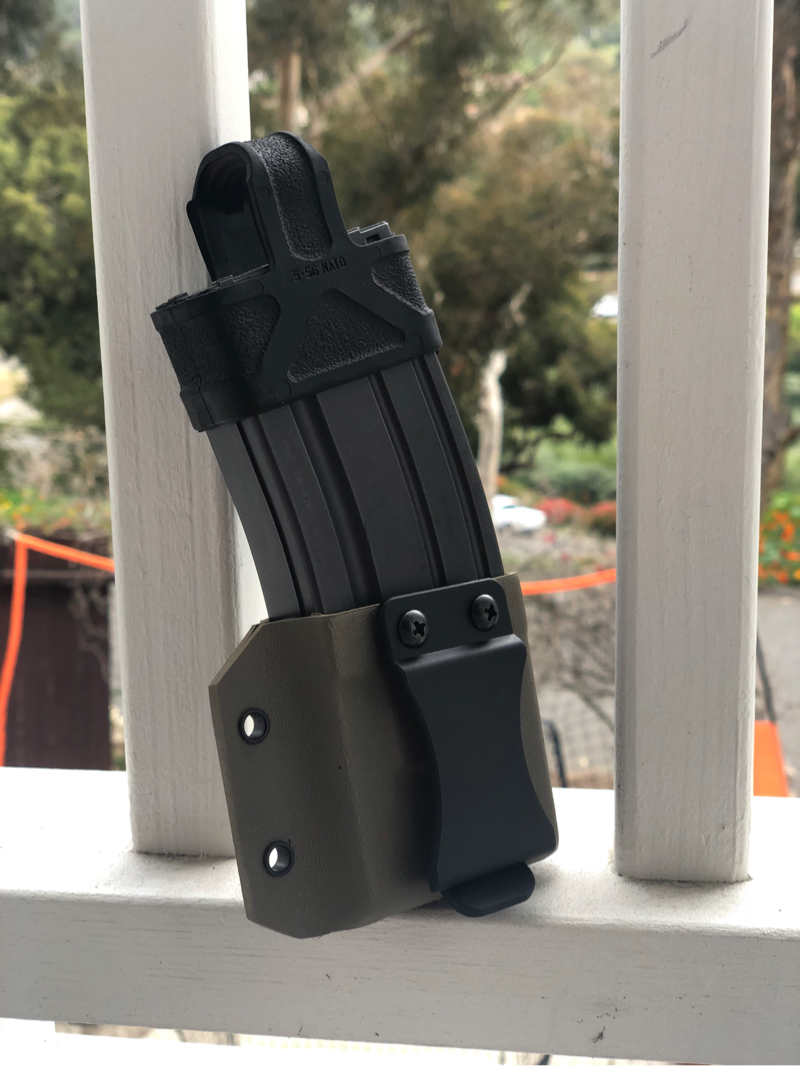 Kydex M4 Magazine Holster 2.0 (Belt Clip) Green/ FDE | HopUp Airsoft