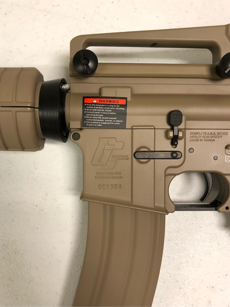 Sold Brand New G G Gc16 Hv M4 Aeg Tan Hopup Airsoft