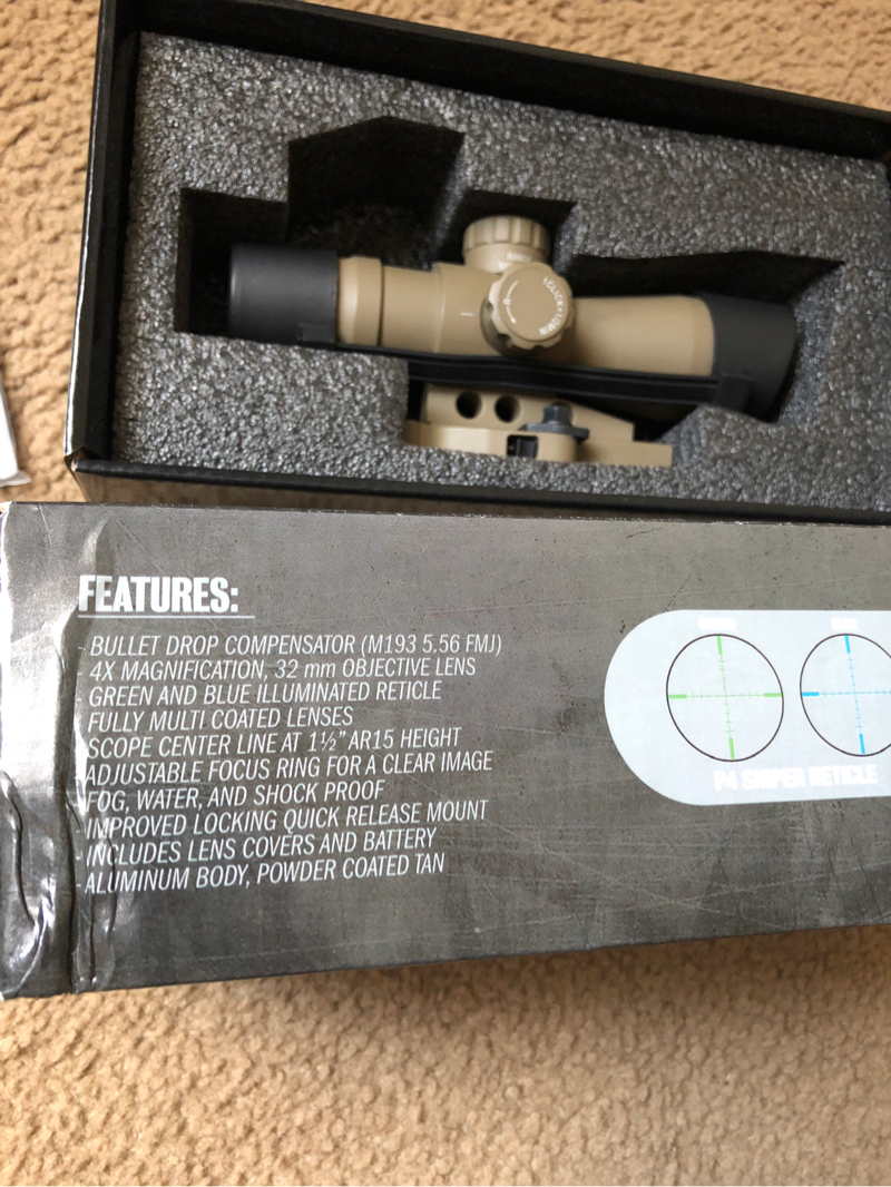 SOLD tan 4x32 acog scope | HopUp Airsoft