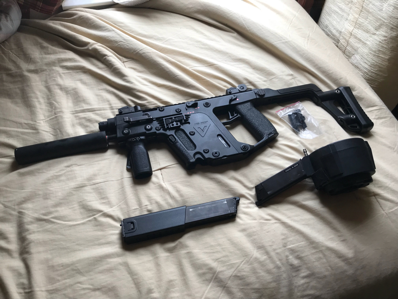 SOLD HPA KWA Kriss Vector w/Drum Mag *Needs work* | HopUp Airsoft