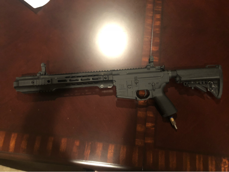 Sai Gray EMG HPA Polarstar F1 With Jailbreak Muzzle | HopUp Airsoft