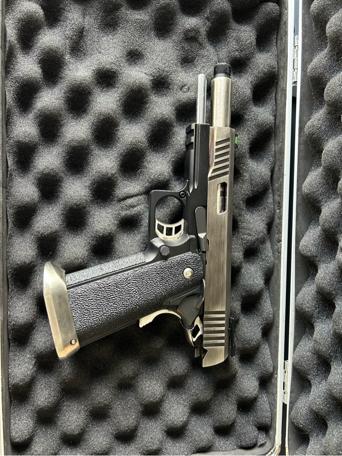 Sold We Tech Hi Capa Airsoft Pistol With Two Magazines And Case