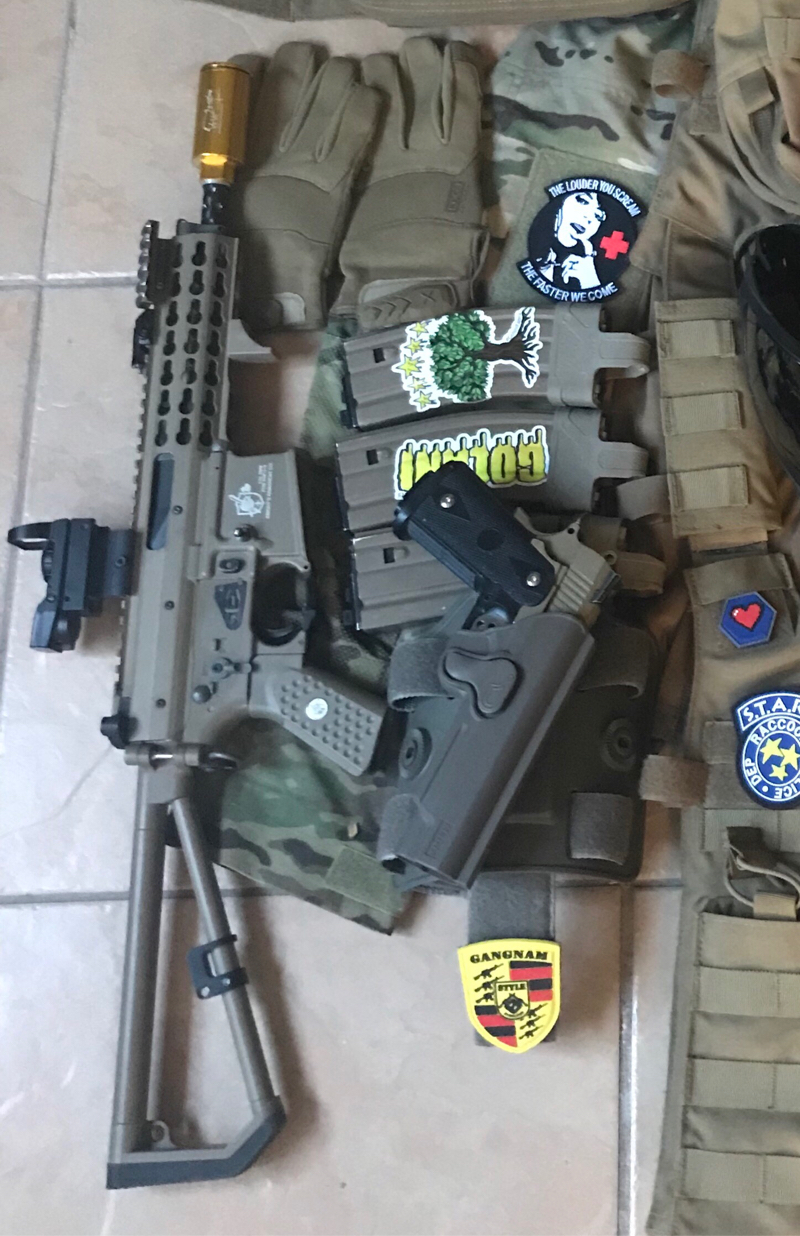 SOLD GBBR PDW M2 KAC Upgraded HopUp Airsoft