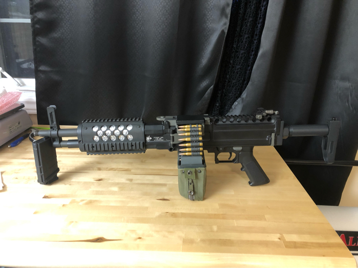 SOLD ares stoner lmg & zombie killer chainsaw kit | HopUp Airsoft