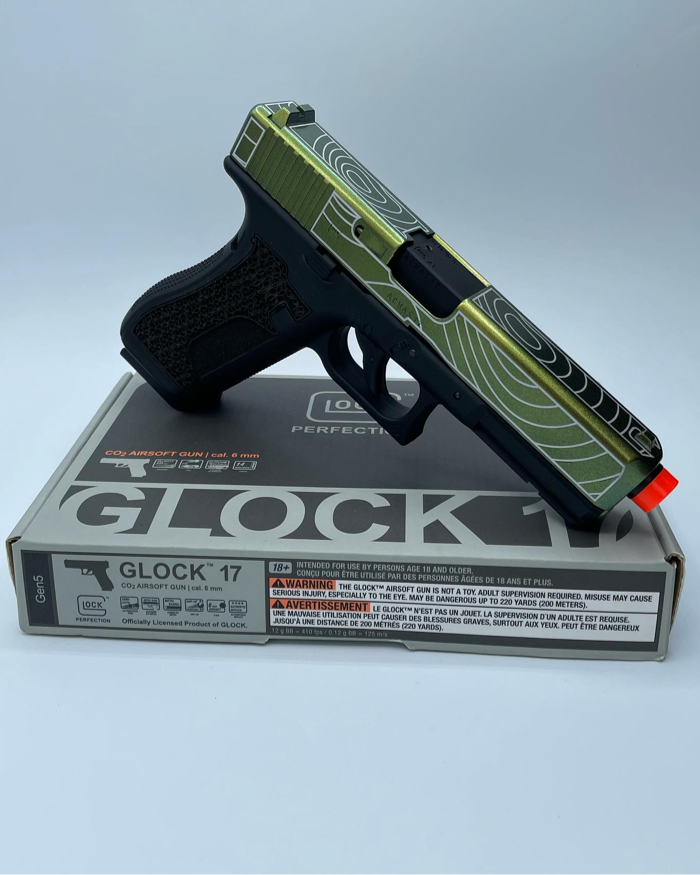 SOLD Umarex Glock 17 HBB Custom Stippling/Paint/Laser Engraved