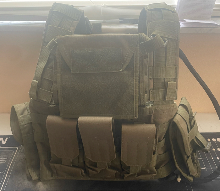 SOLD Lancer Tactical Modular Chest Rig Molle Vest With Hydration Pack