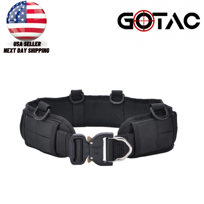 SOLD Tactical battle belt military gear rigger molle padded heavy duty ...