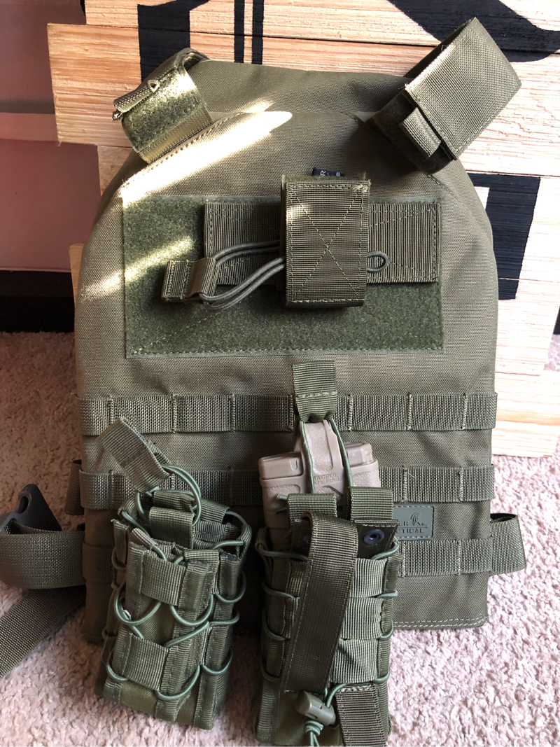 SOLD OD Green plate carrier w/tacos and holster ($45 shipped) | HopUp ...