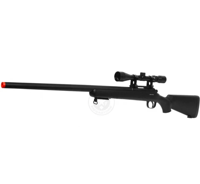 Well Black VSR-10 Sniper Bolt Action Airsoft 500 FPS 3-9x40 Scope Fast ...