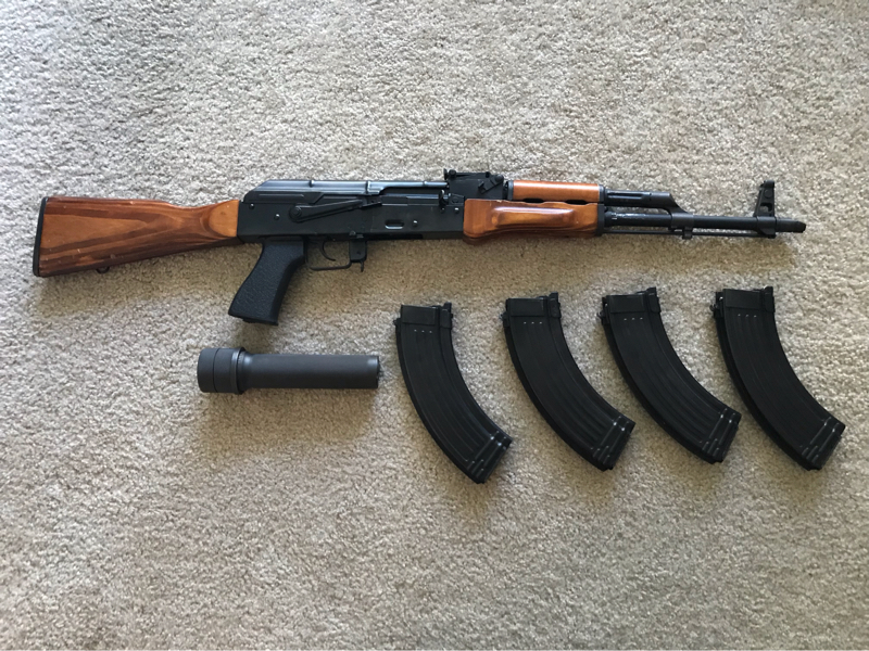 SOLD GBB GHK AKM w/suppressor and extra mags | HopUp Airsoft