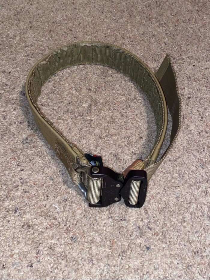 G-Code Contact Series Operator Belt Cobra Buckle with Coyote Belt