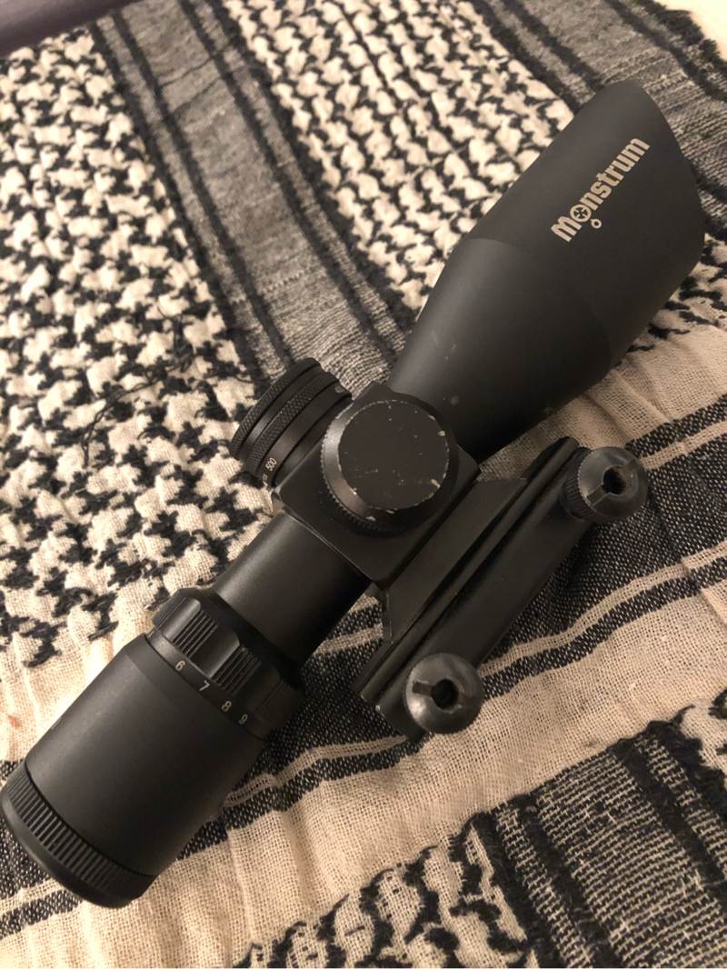 SOLD Monstrum 3-9x40 Variable Zoom Scope | HopUp Airsoft