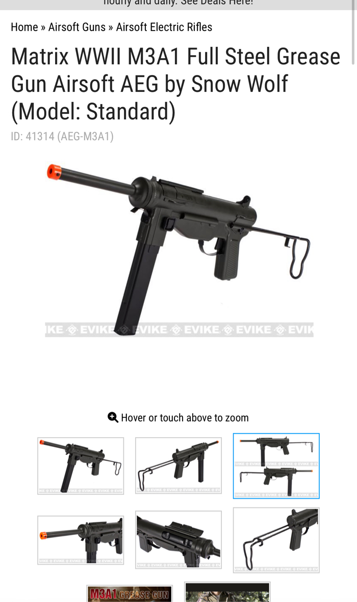 SOLD Matrix Grease Gun HopUp Airsoft