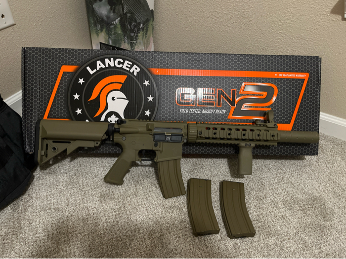 Lancer Tactical Gen 2 M4A1 Carbine AEG Airsoft Rifle