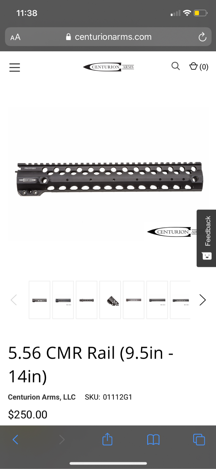 Centurion arms 12” rail and body | HopUp Airsoft