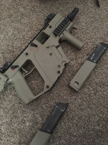 SOLD Tan Kriss Vector Two Mags | HopUp Airsoft