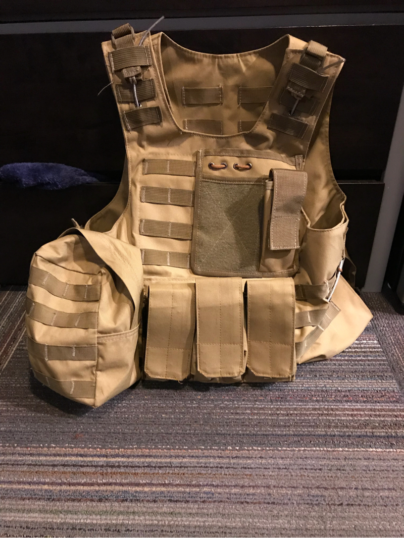 SOLD tan plate carrier | HopUp Airsoft