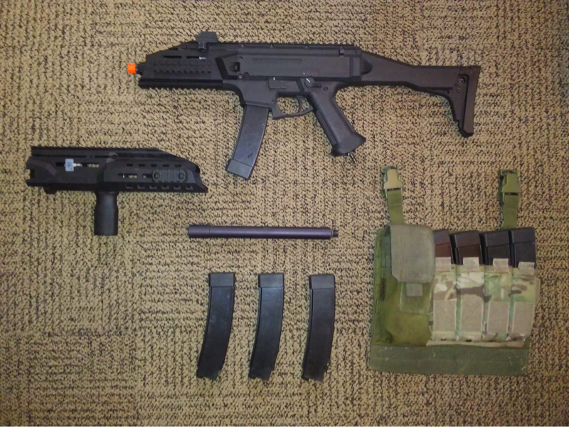 Sold Hpa Cz Skorpion Evo Cqb Carbine Bundle Hopup Airsoft