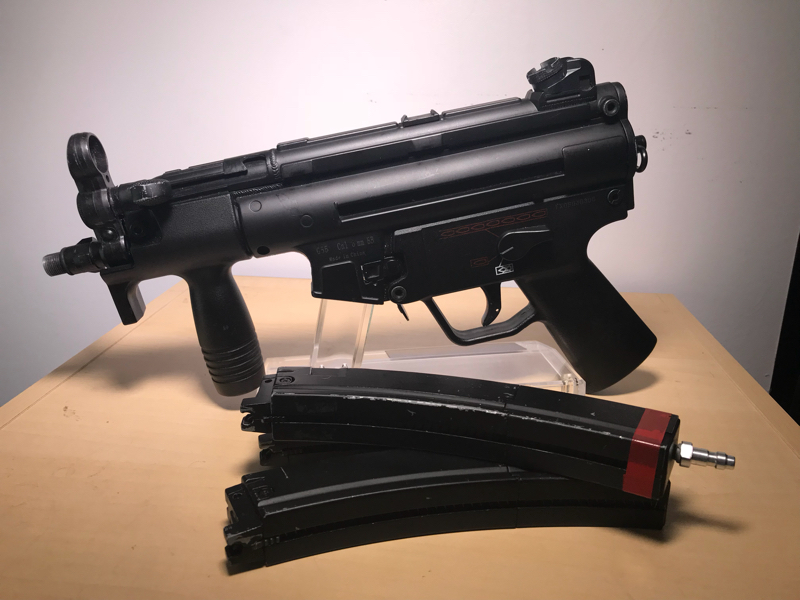 SOLD Maruzen mp5k with 1 HPA Tapped & 2 Green Gas Mags | HopUp Airsoft