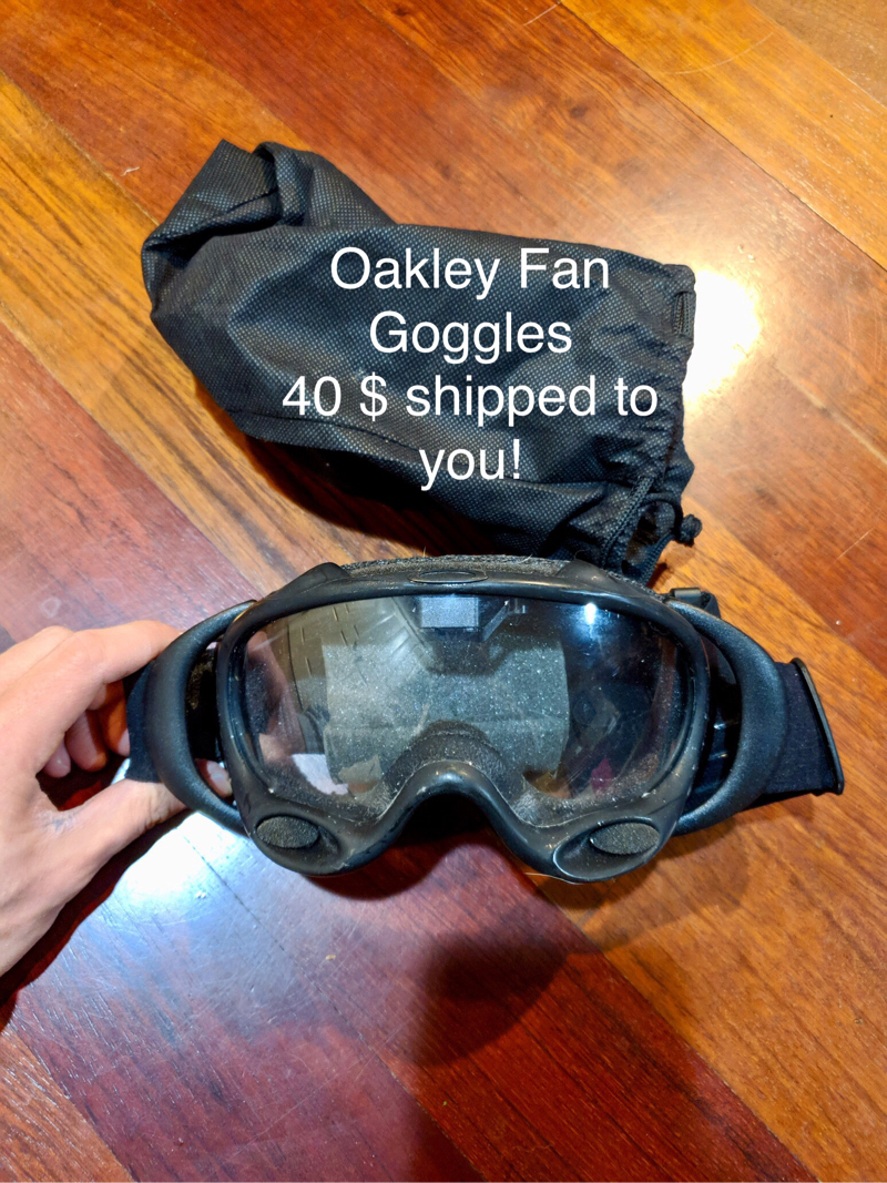 oakley fan goggles