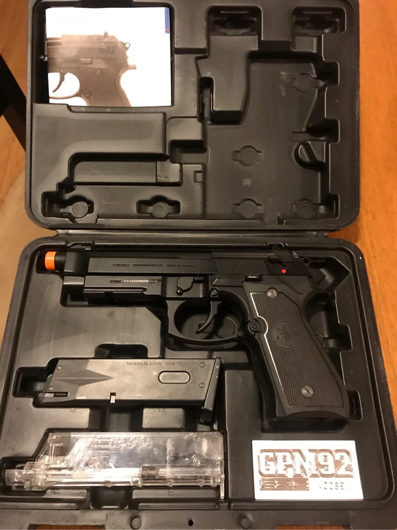 SOLD new in box g&g GPM92 GBB pistol | HopUp Airsoft