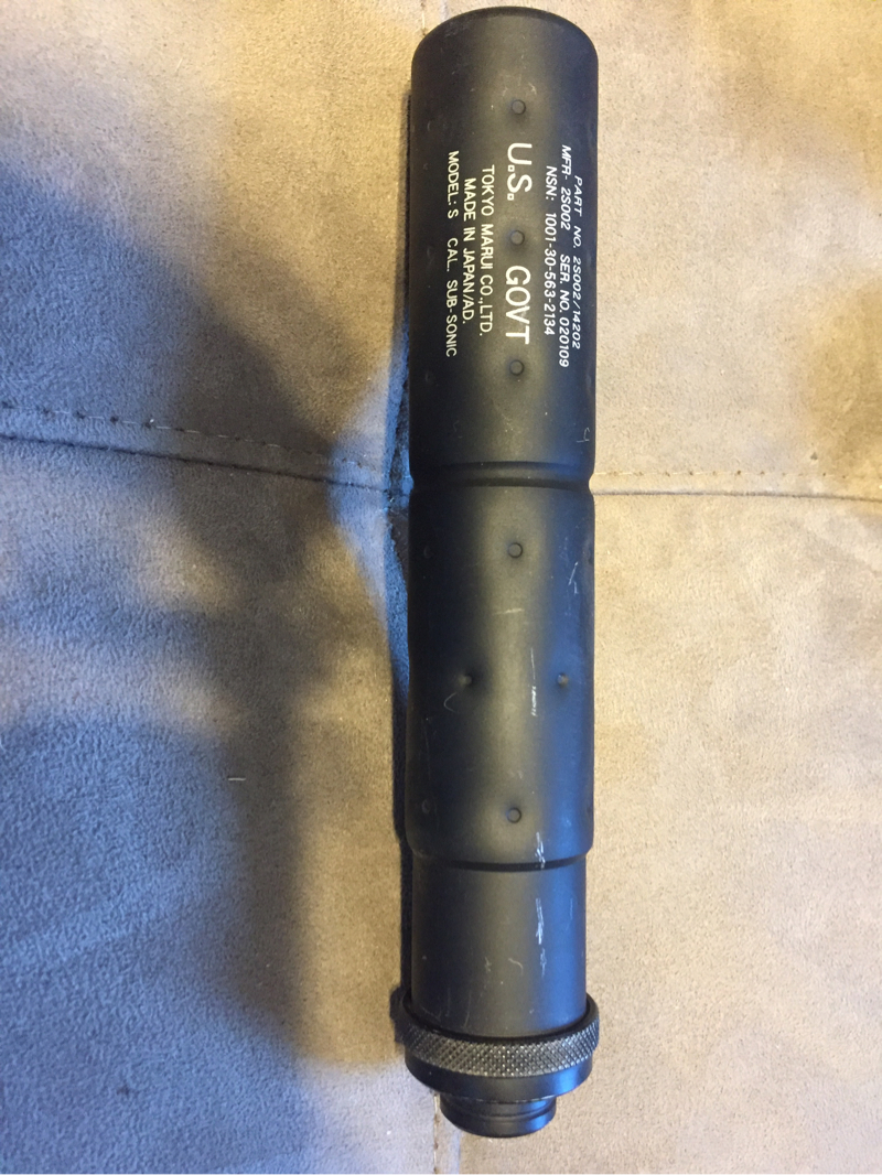 Sold Foam Filled Tm Mk Suppressor Hopup Airsoft