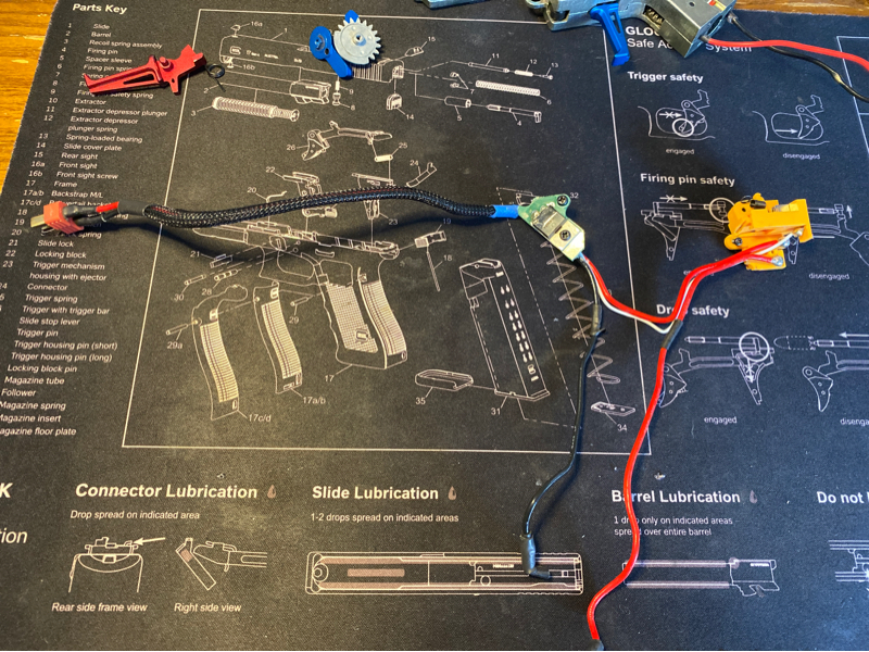 Sold Krytac Gearbox Wiring Harness W Mosfet Hopup Airsoft