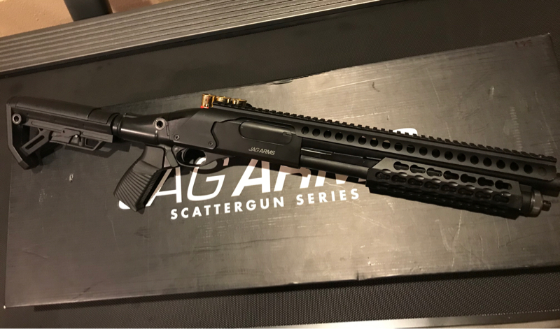 SOLD JAG Arms Gas Scattergun Airsoft Shotgun (Model: SPX2 / Black ...