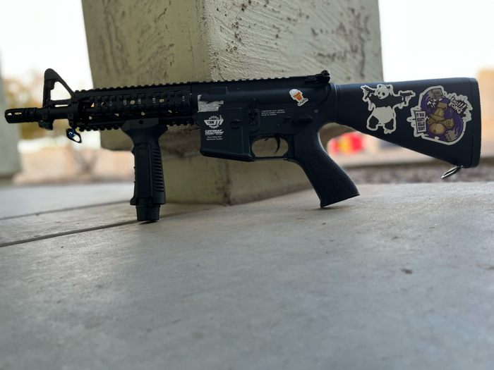 SOLD Cm16 raider with custom stock and handgrip | HopUp Airsoft