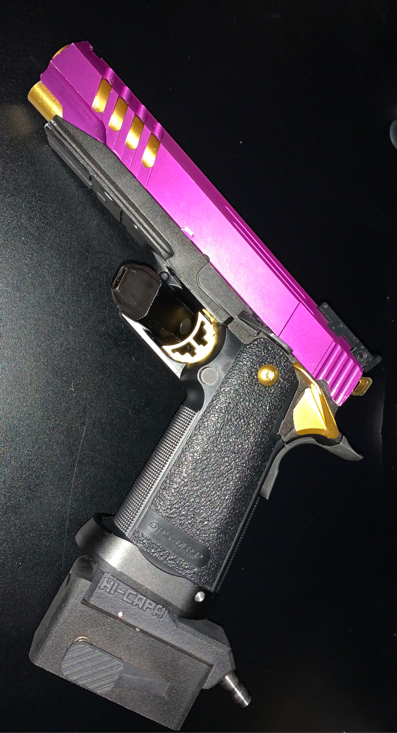 Sold Tokyo Marui Gold Match Hi Capa With Tapp M Adapter Hopup Airsoft